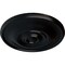 Ekena Millwork Jefferson Ceiling Medallion (Fits Canopies up to 2 7/8"), Hand-Painted Jet Black, 11 3/4"OD x 3/8"P CM12JEBLF - alternate 4